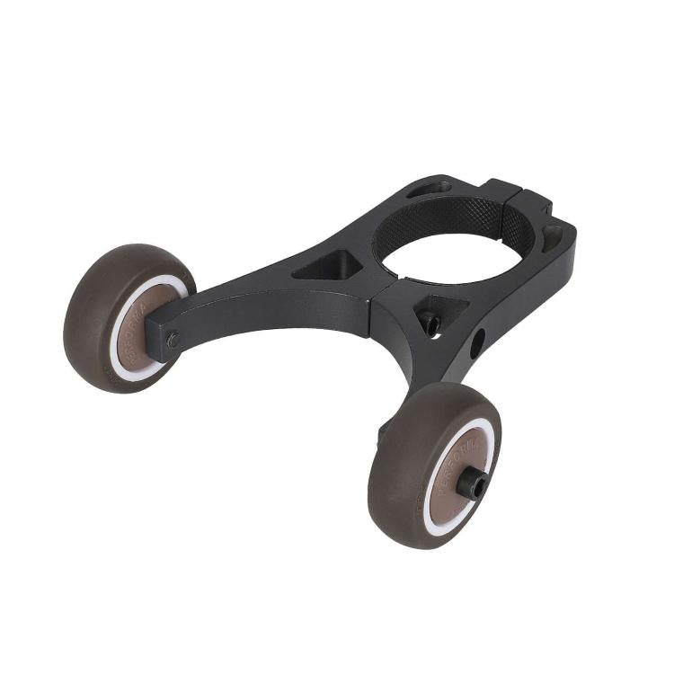 For Xiaomi Mijia M365 Pro / No.9 Scooter F30 / F40 Electric Scooter Auxiliary Wheels Folding Inverted Bracket - Black