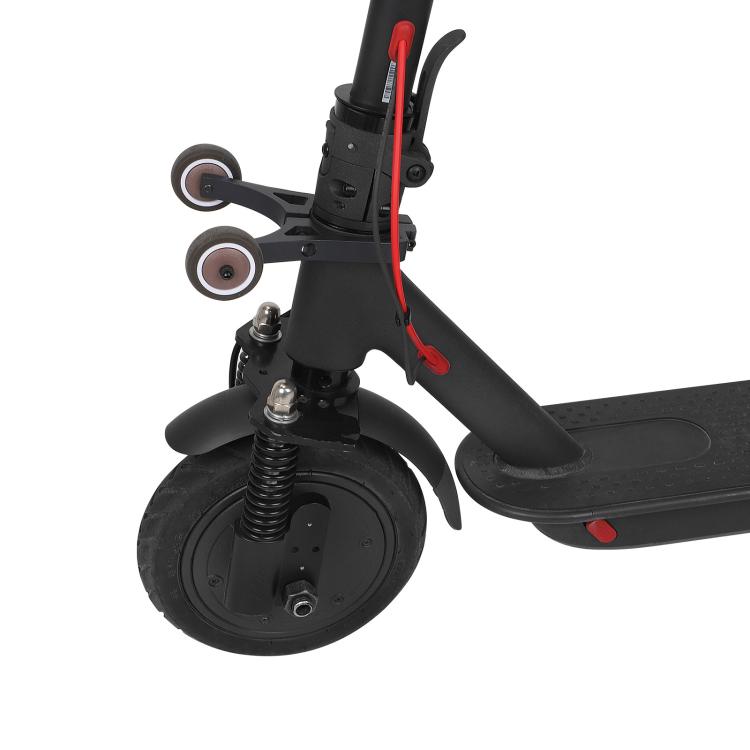 For Xiaomi Mijia M365 Pro / No.9 Scooter F30 / F40 Electric Scooter Auxiliary Wheels Folding Inverted Bracket - Black