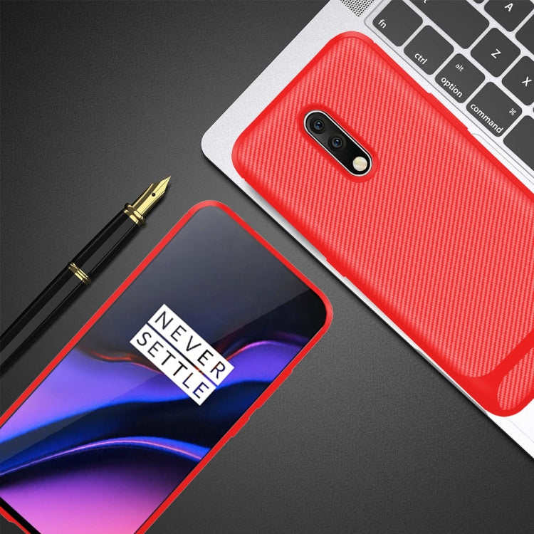 For OPPO K3 / Realme X Carbon Fiber Texture Shockproof TPU Protective Case