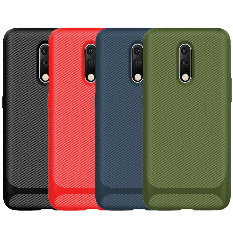 For OPPO K3 / Realme X Carbon Fiber Texture Shockproof TPU Protective Case