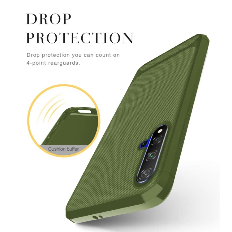 For OPPO Realme X50 Carbon Fiber Texture Shockproof TPU Protective Case