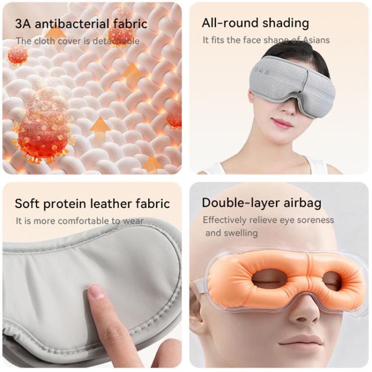 YD-790 Constant-Temperature Heat Compress Eye Massager - Grey