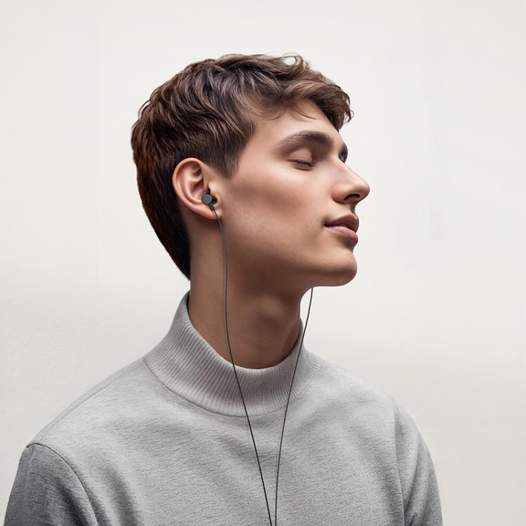 hoco M118 Type-C Column Universal Digital Earphones with Microphone - Black