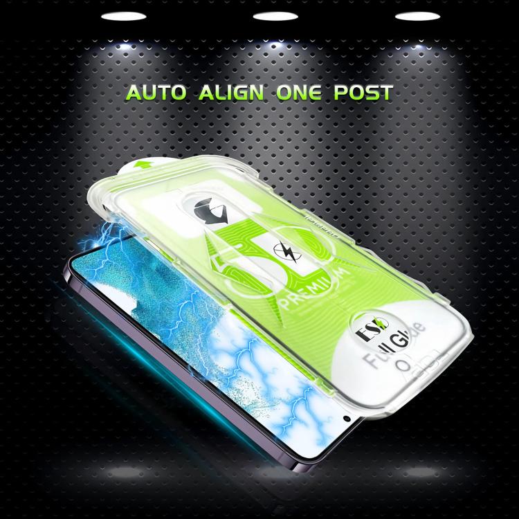 For Galaxy S22+ 5G 10pcs 5D Curved Easy Install Dust-proof Box HD Tempered Glass Film with Lens Film, Support Ultrasonic Unlock