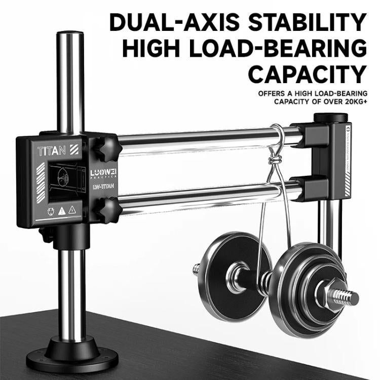 LUOWEI LW-GK02 Titan 360 Degree Rotating Lift Microscope Universal Dual Axis Swing Arm Stand