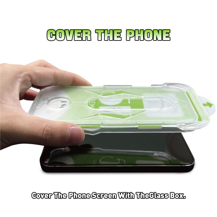 For iPhone 11 Pro 10pcs 5D Curved Easy Install Dust-proof Box Privacy Tempered Glass Film