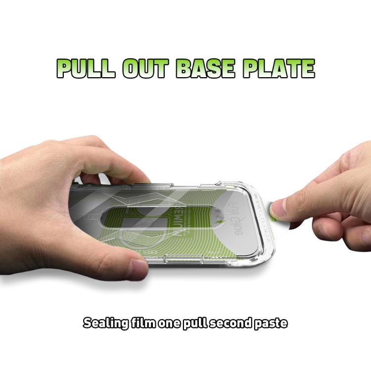 For iPhone Air 10pcs 5D Curved Easy Install Dust-proof Box Privacy Tempered Glass Film