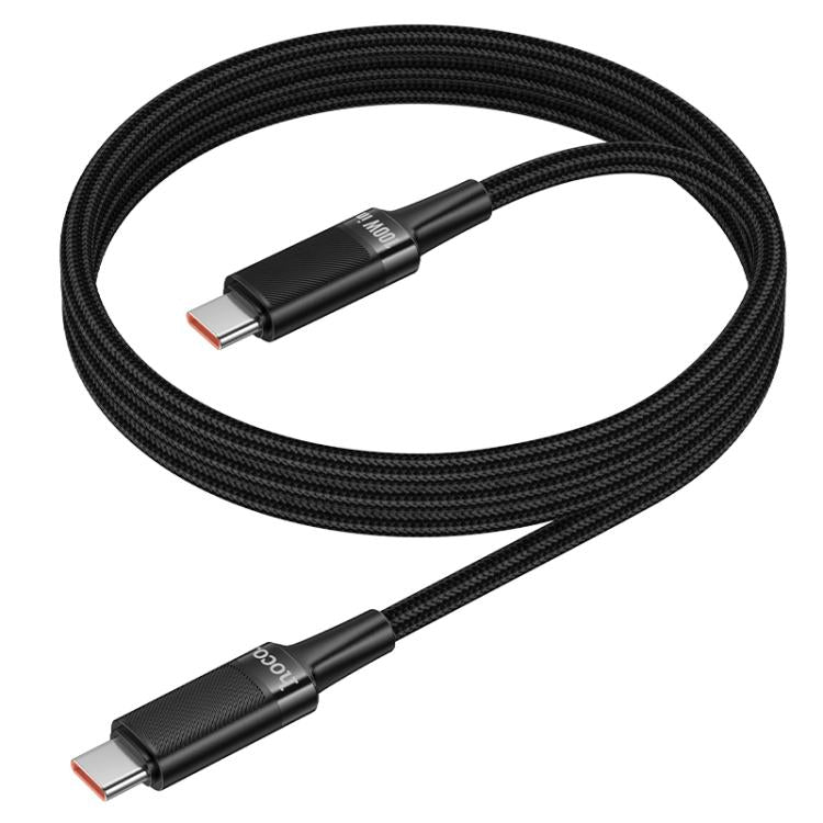 hoco U153 1.2m Extreme 100W Type-C to Type-C Multi-protocol Charging Cable - Black