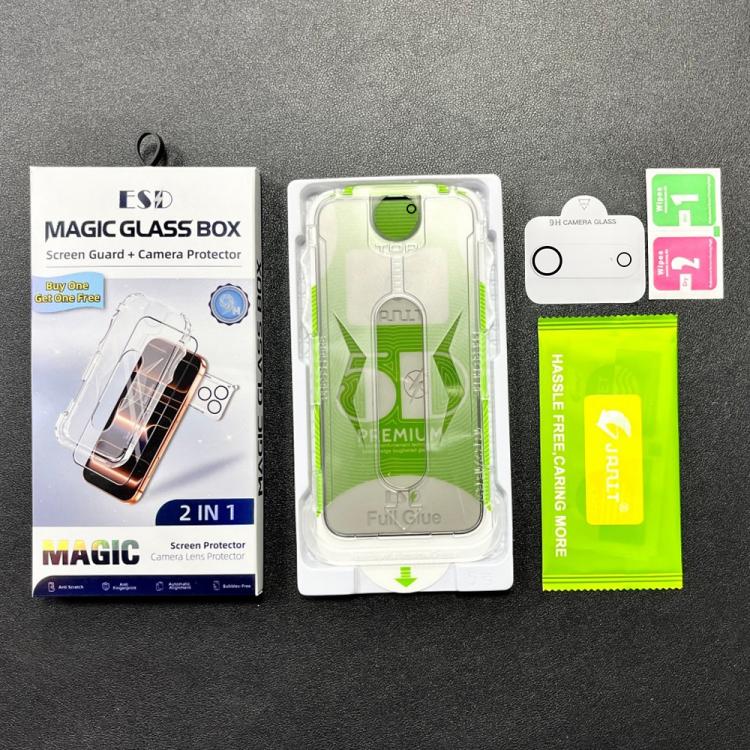 For iPhone Air 10pcs 5D Curved Easy Install Dust-proof Box Privacy Tempered Glass Film with Lens Film
