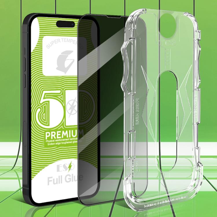 For iPhone 12 Pro 10pcs 5D Curved Easy Install Dust-proof Box Privacy Tempered Glass Film with Lens Film