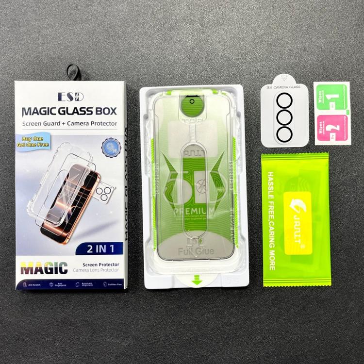 For Galaxy S26+ 5G 10pcs 5D Curved Easy Install Dust-proof Box Privacy Tempered Glass Film with Lens Film, Support Ultrasonic Unlock
