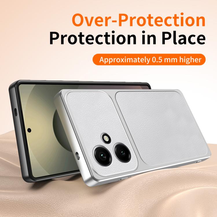 For Honor 400 Pro Global 160.8mm WANLONFENG Lambskin Texture PC TPU Phone Case with 2pcs Screen Films