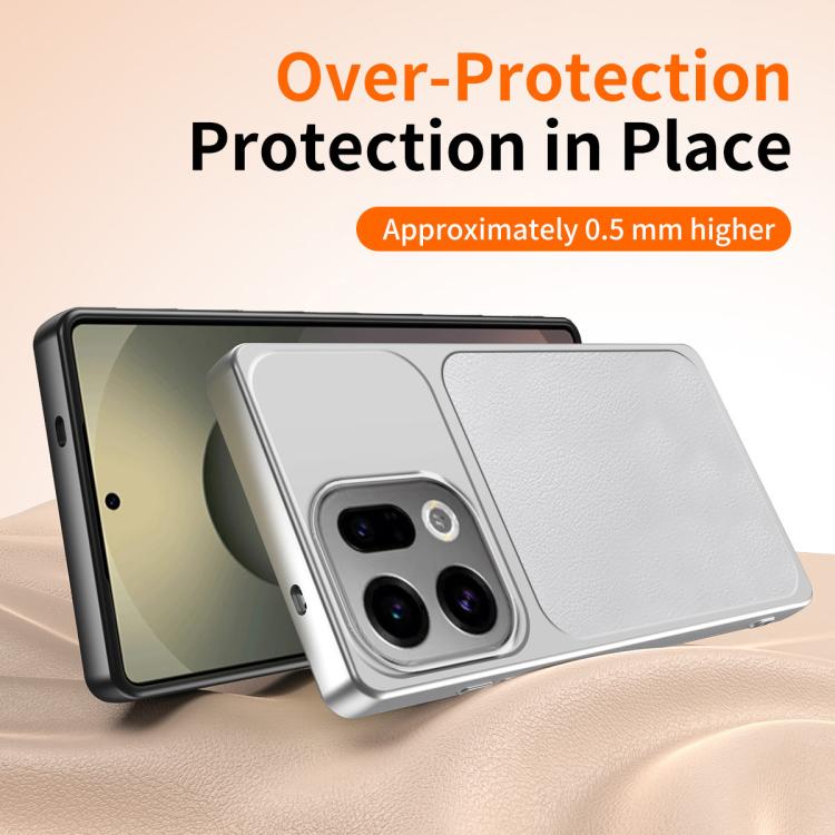 For OPPO Find X9 WANLONFENG Lambskin Texture PC TPU Phone Case with 2pcs Screen Films
