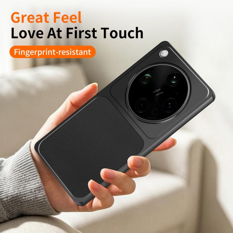 For OPPO Find X9 Ultra WANLONFENG Lambskin Texture PC TPU Phone Case with 2pcs Screen Films