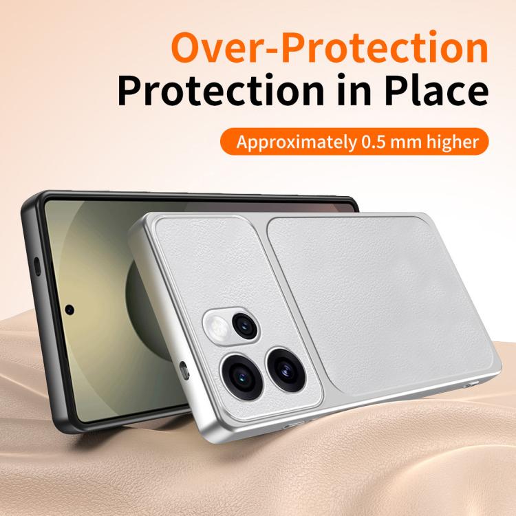 For OPPO Reno15 Pro 5G Global WANLONFENG Lambskin Texture PC TPU Phone Case with 2pcs Screen Films