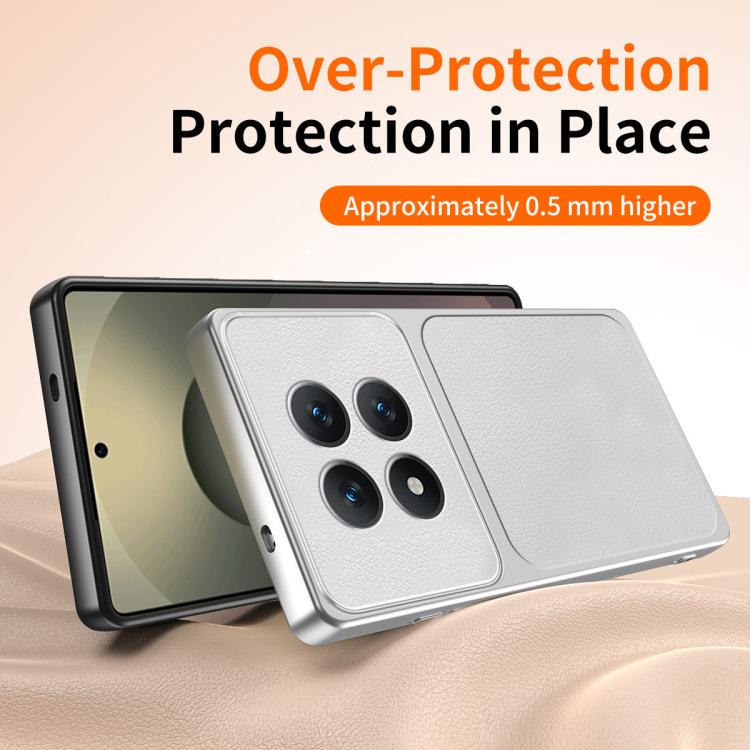 For Redmi Note 15 5G Global 164mm WANLONFENG Lambskin Texture PC TPU Phone Case with 2pcs Screen Films