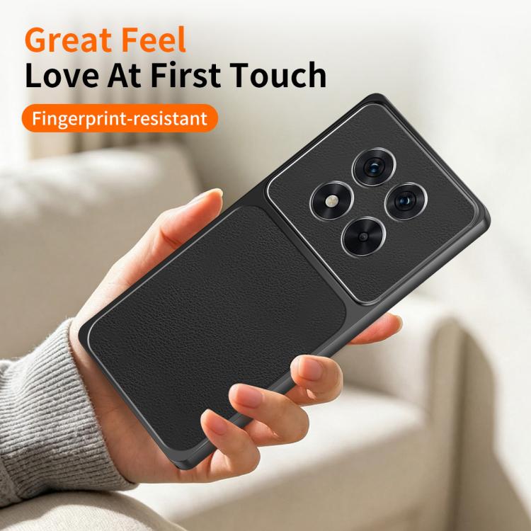 For Redmi Note 14 Pro+ 5G WANLONFENG Lambskin Texture PC TPU Phone Case with 2pcs Screen Films