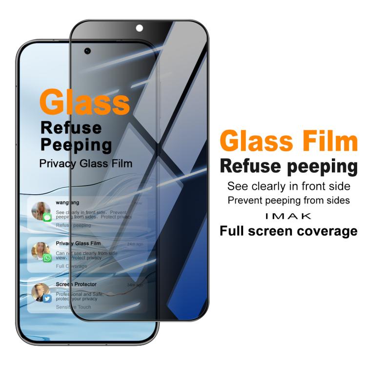 For Huawei Pura 90 Pro 5G imak HD Full Screen Privacy Tempered Glass Protective Film