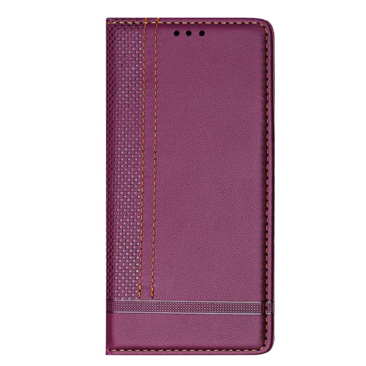 For Galaxy S26 Ultra 5G Stitching Design Scratch-Resistant Vegan Leather Phone Case