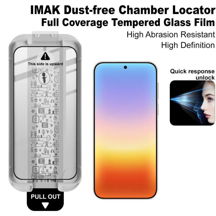For Huawei Pura 90 Pro Max 5G imak Dust-free Chamber Locator Full Coverage Tempered Glass Film