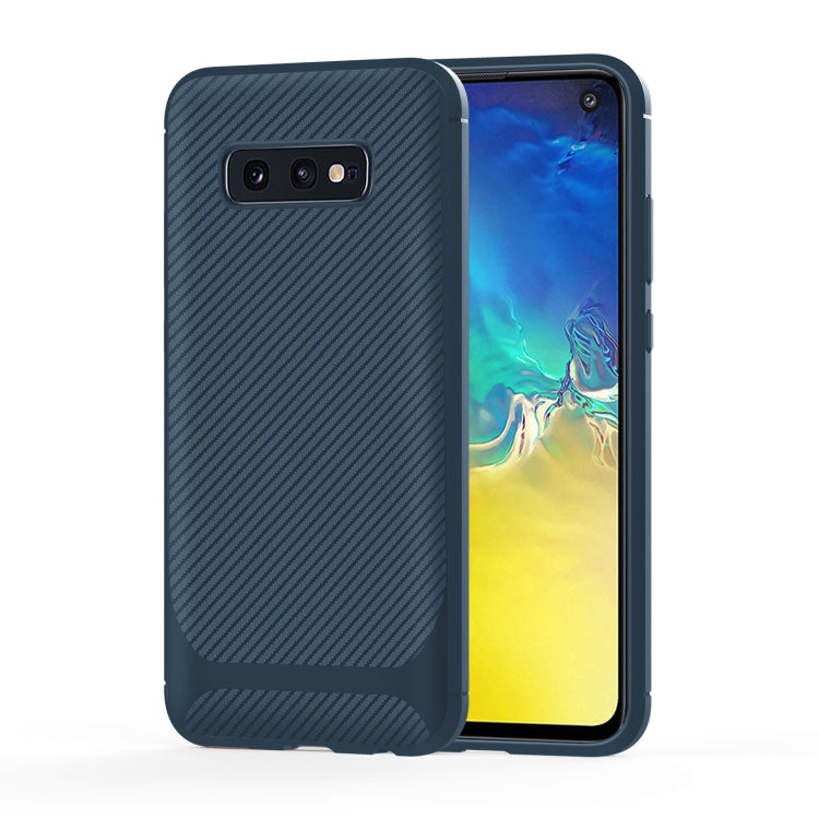 For LG V60 ThinQ 5G Carbon Fiber Texture Shockproof TPU Protective Case