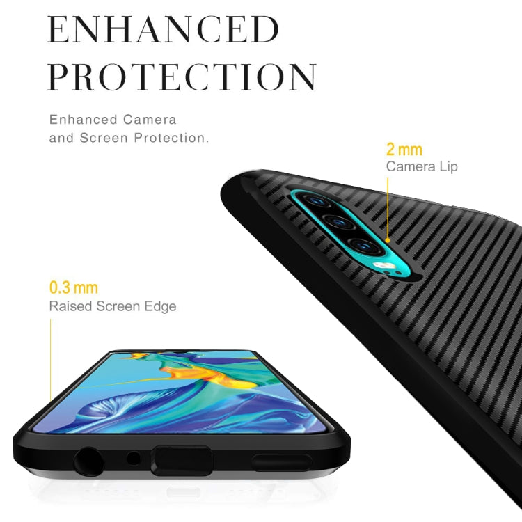 For Sony Xperia 1 II Carbon Fiber Texture Shockproof TPU Protective Case