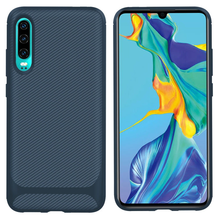 For Sony Xperia 1 II Carbon Fiber Texture Shockproof TPU Protective Case