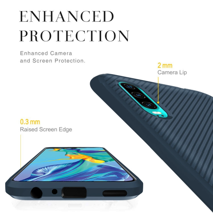 For Sony Xperia 1 II Carbon Fiber Texture Shockproof TPU Protective Case