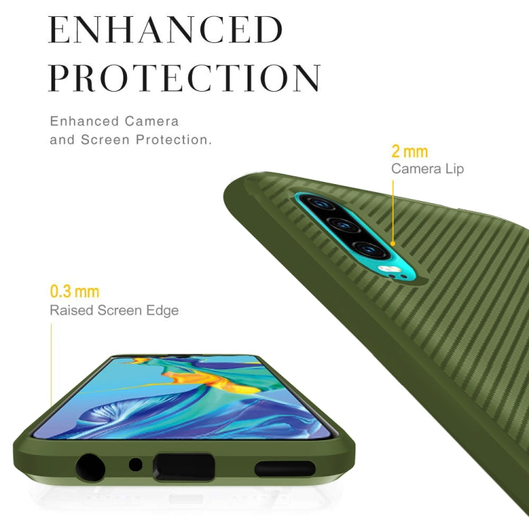 For Sony Xperia 1 II Carbon Fiber Texture Shockproof TPU Protective Case