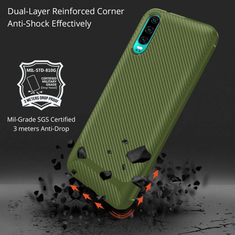 For Sony Xperia 1 II Carbon Fiber Texture Shockproof TPU Protective Case