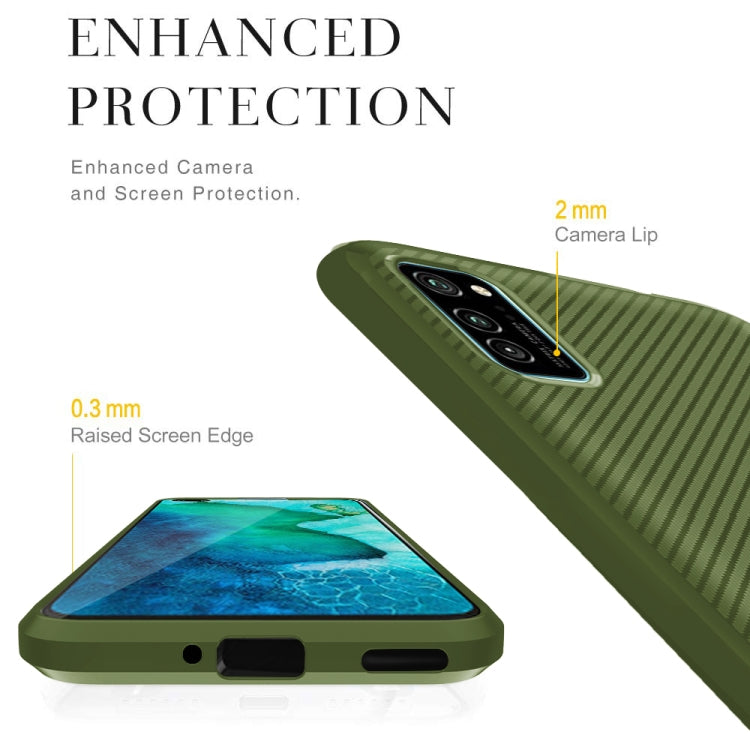 For vivo V19 / V17 (Indian Version) Carbon Fiber Texture Shockproof TPU Protective Case