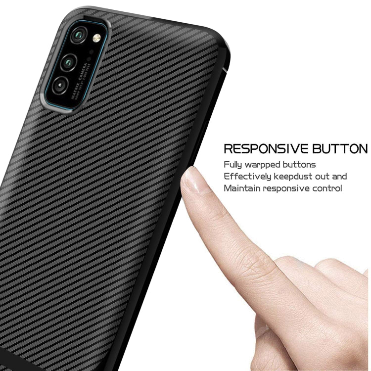 For Huawei P40 Carbon Fiber Texture Shockproof TPU Protective Case
