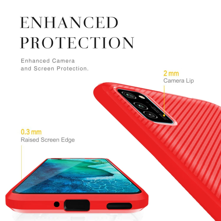 For Huawei P40 Carbon Fiber Texture Shockproof TPU Protective Case