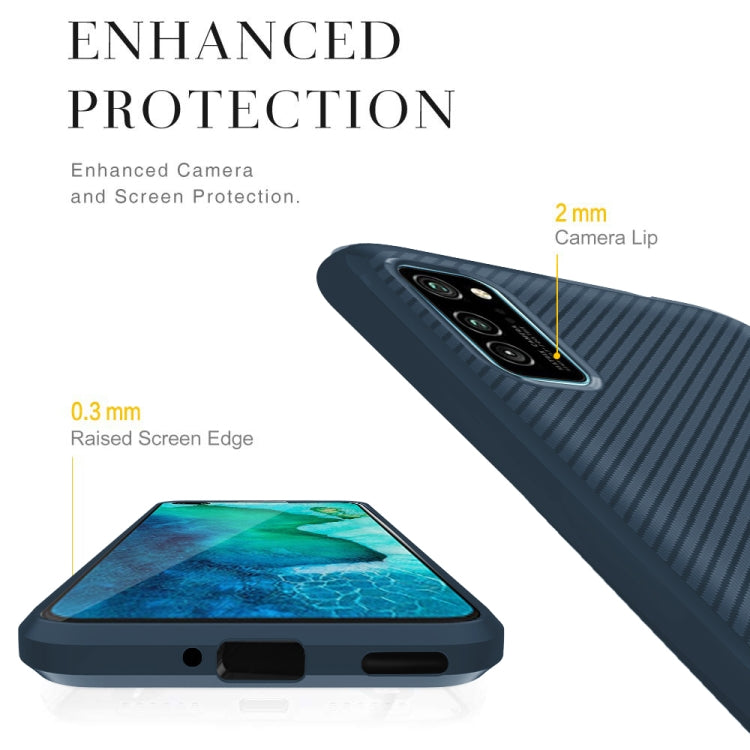 For Huawei P40 Carbon Fiber Texture Shockproof TPU Protective Case
