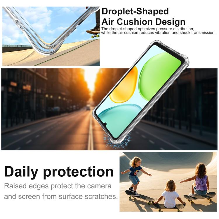For Honor 500 Smart 5G / X6d 5G / Play 60A 5G imak Shockproof Airbag TPU Phone Case - Transparent