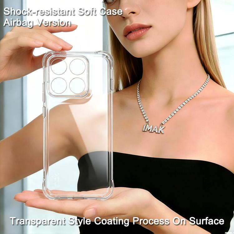 For Motorola Edge 70 Pro 5G imak Shockproof Airbag TPU Phone Case - Transparent