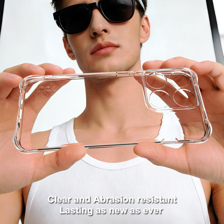 For Motorola Edge 70 Pro 5G imak Shockproof Airbag TPU Phone Case - Transparent