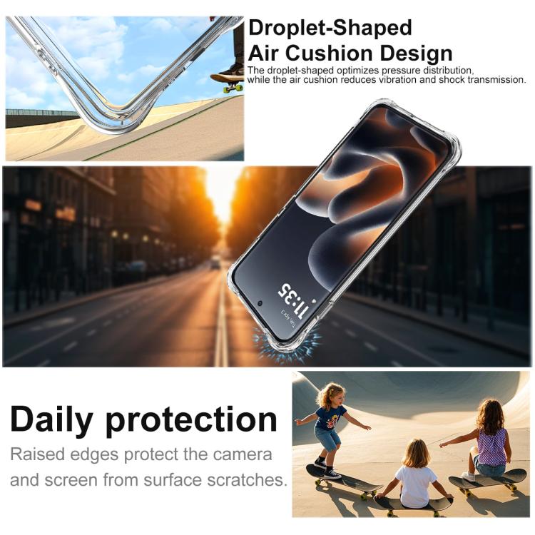 For Motorola Edge 70 Pro 5G imak Shockproof Airbag TPU Phone Case - Transparent