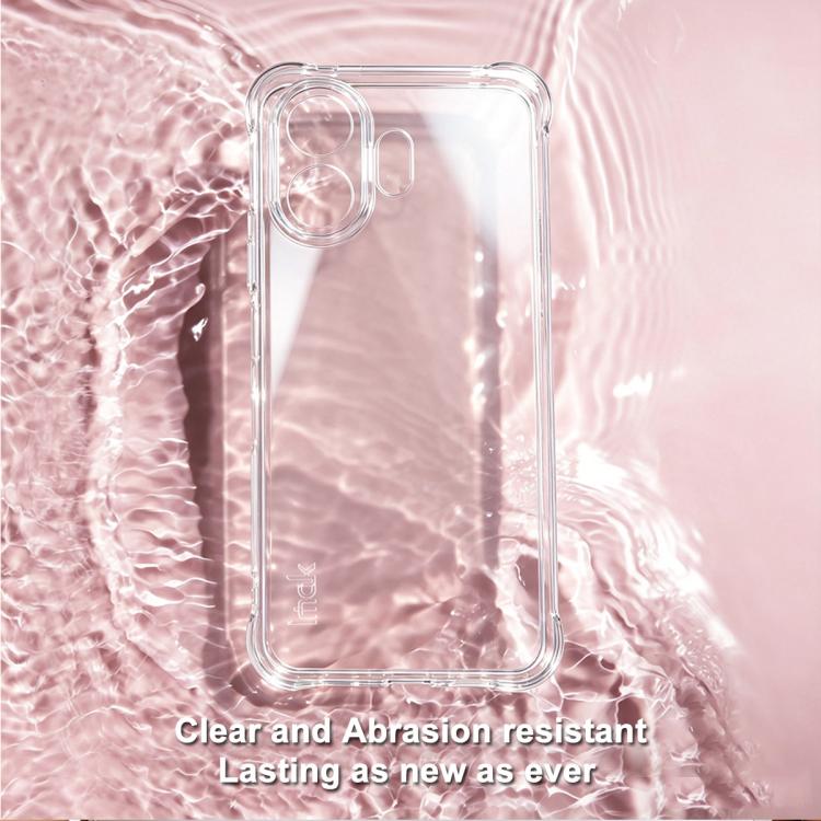 For TCL NxtPaper 70 Pro 5G imak Shockproof Airbag TPU Phone Case - Transparent
