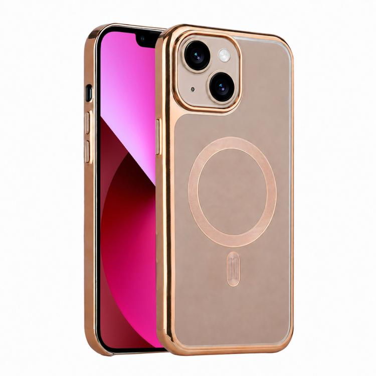 For iPhone 13 Flowing Gold Phantom Magnetic Shockproof Phone Case