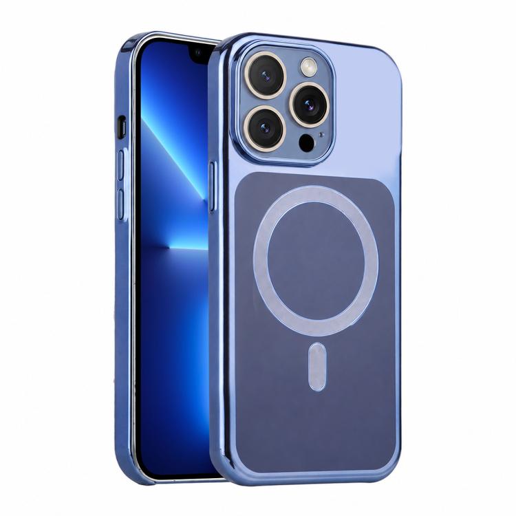 For iPhone 13 Pro Max Flowing Gold Phantom Magnetic Shockproof Phone Case