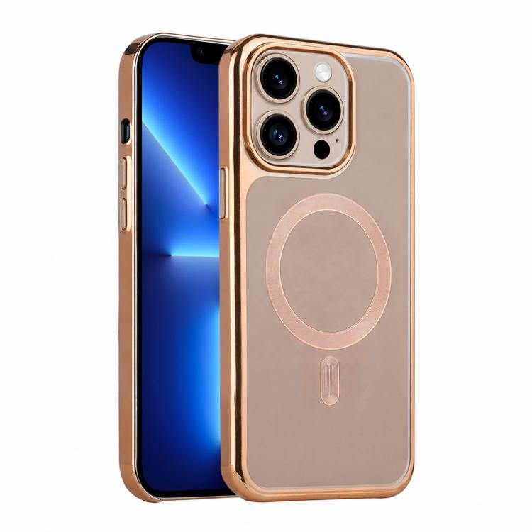 For iPhone 13 Pro Max Flowing Gold Phantom Magnetic Shockproof Phone Case