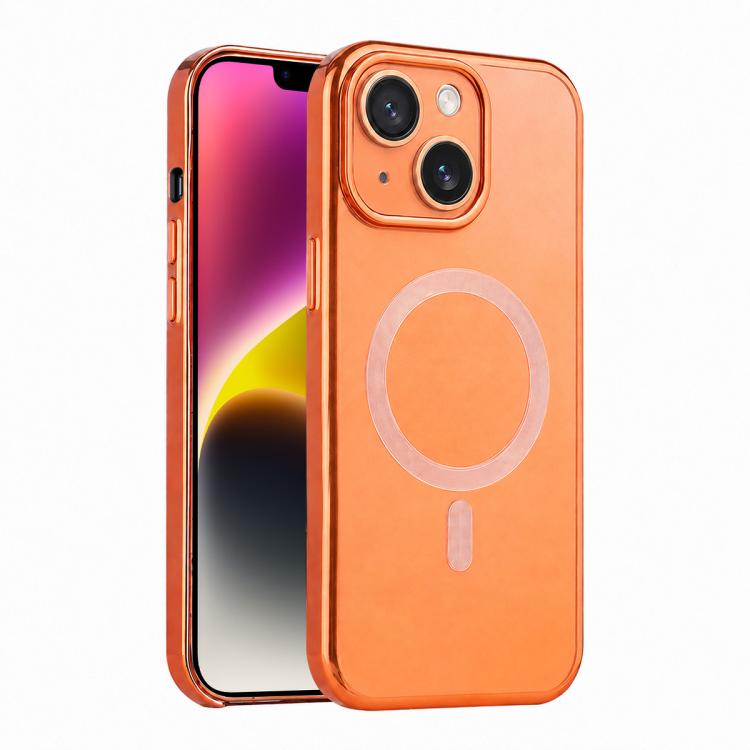 For iPhone 14 Flowing Gold Phantom Magnetic Shockproof Phone Case
