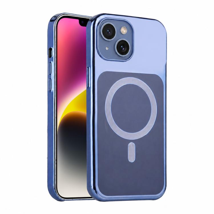 For iPhone 14 Flowing Gold Phantom Magnetic Shockproof Phone Case