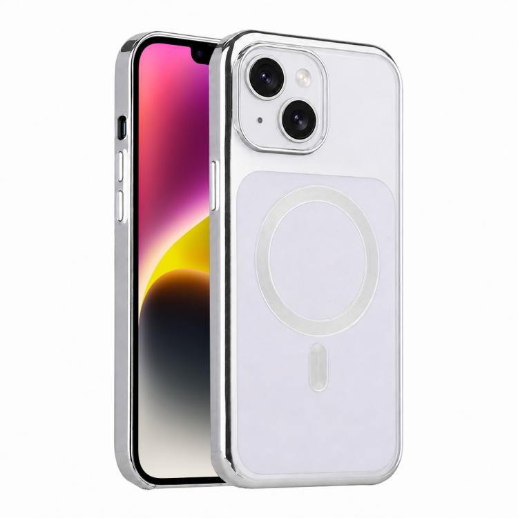 For iPhone 14 Flowing Gold Phantom Magnetic Shockproof Phone Case
