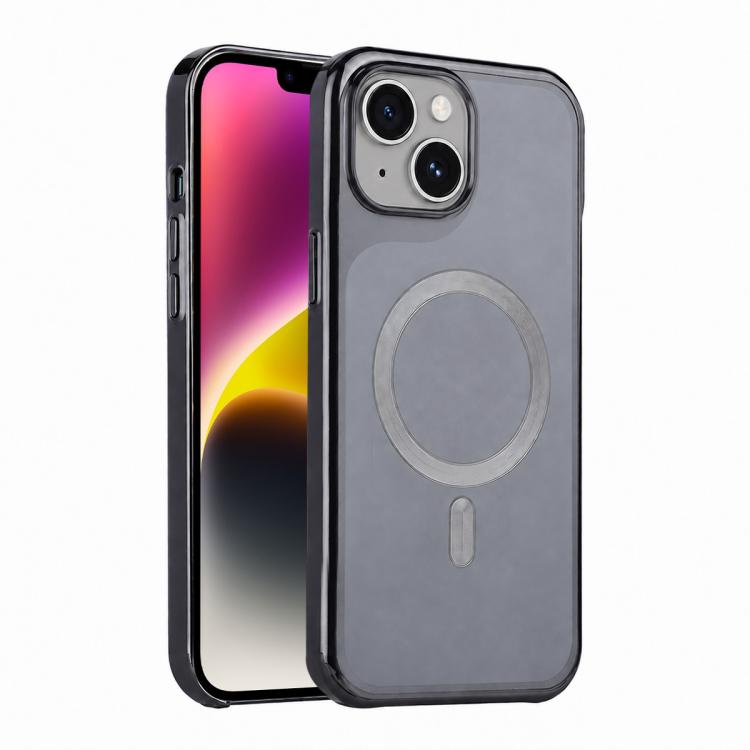 For iPhone 14 Flowing Gold Phantom Magnetic Shockproof Phone Case