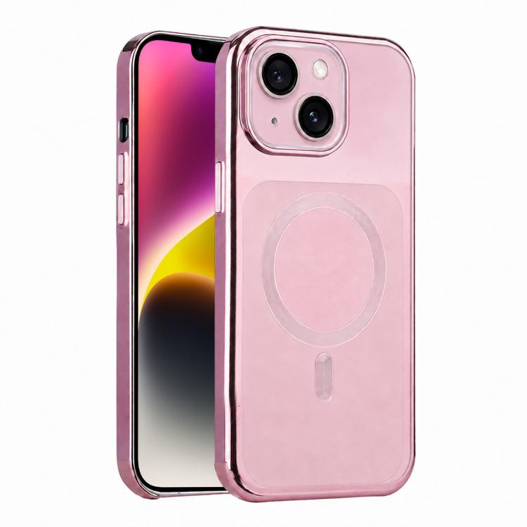 For iPhone 14 Flowing Gold Phantom Magnetic Shockproof Phone Case