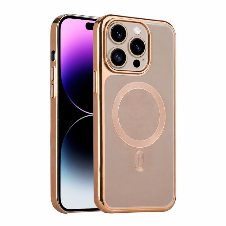 For iPhone 14 Pro Flowing Gold Phantom Magnetic Shockproof Phone Case