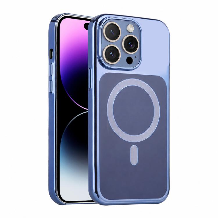 For iPhone 14 Pro Max Flowing Gold Phantom Magnetic Shockproof Phone Case