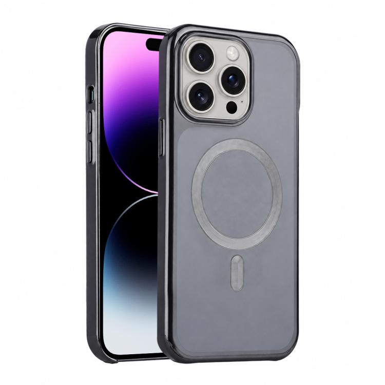 For iPhone 14 Pro Max Flowing Gold Phantom Magnetic Shockproof Phone Case